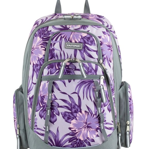 Eastsport Diamond Expandable Recycled Backpack, Hibiscus Edge For Ladies - Picture 5 of 5